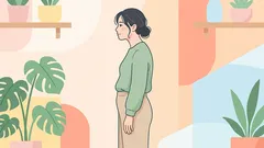 Utrzymuję tę pozycję, gdy przygotowuję śniadanie — wzmacnia to mięśnie brzucha, ramion i poprawia postawę