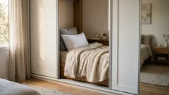 Gdzie urządzić sypialnię w mieszkaniu bez oddzielnego pokoju: spanie w małym mieszkaniu